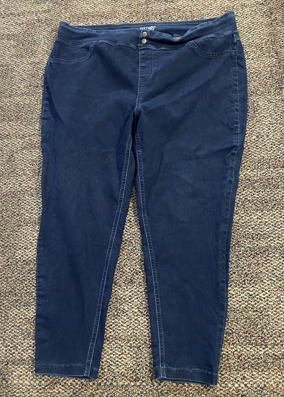 Terra & Sky Women’s 2X 20W-22W Stretch Jeans Plus Size Denim Pull On